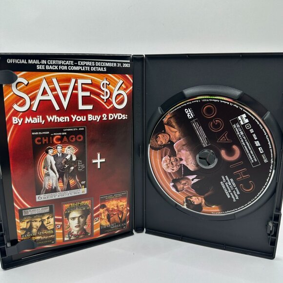 Chicago DVD Widescreen Renee Zellweger Richard Gere Catherine ZetaJones PG13 - Picture 4 of 4